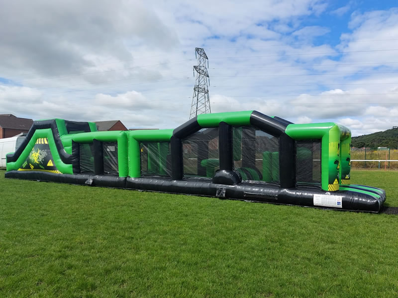 18m Green Toxic Obstacle Course