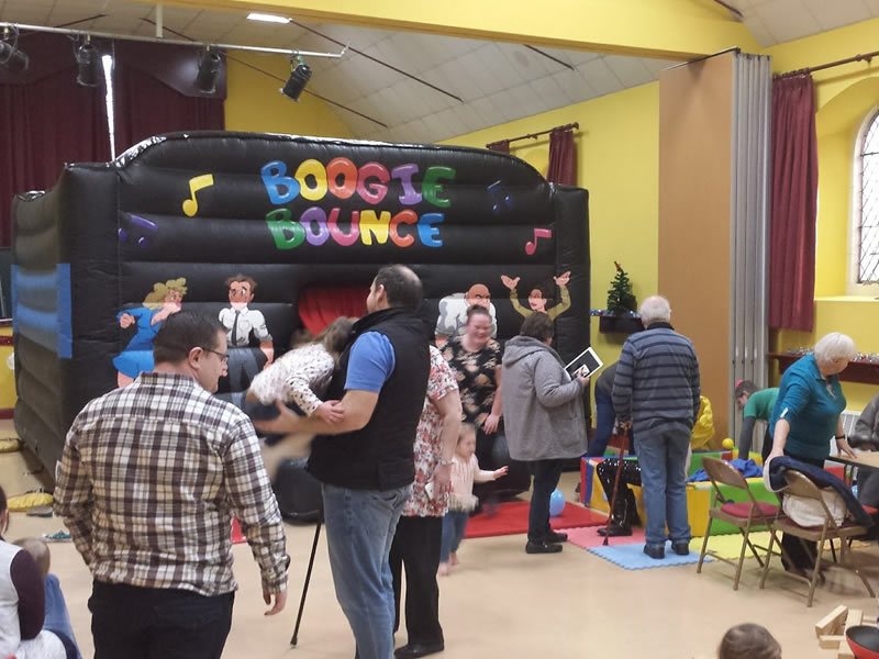 Disco Light Inflatable Castle