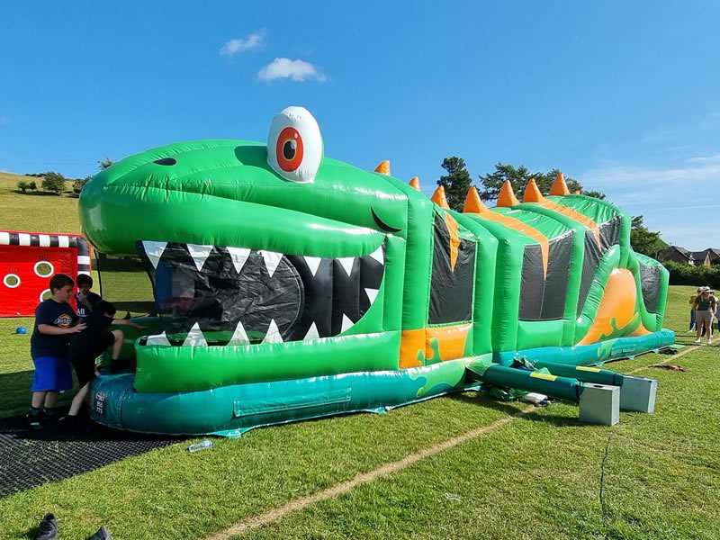 Lizard Inflatable Obstacle Course Hire Wales
