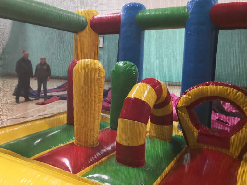 Mini Multi Coloured Bouncy Castle
