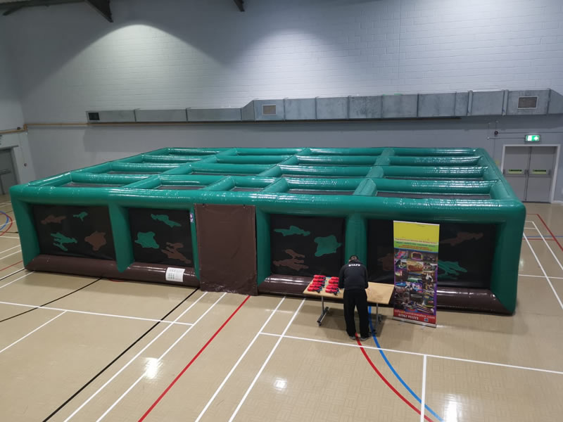 Nerf Maze Inflatable Hire Wales