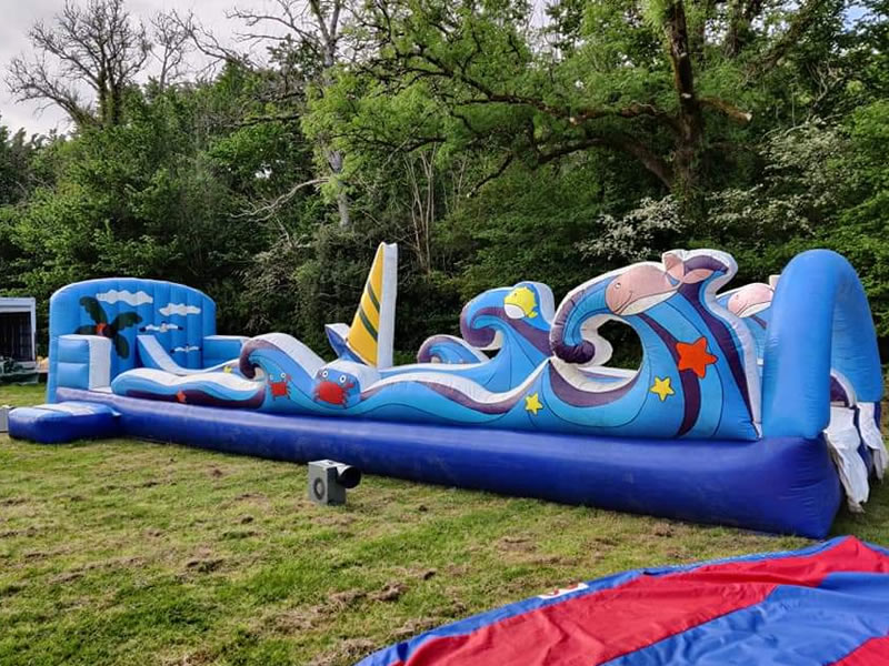 Wave slip n slide water slide hire Wales