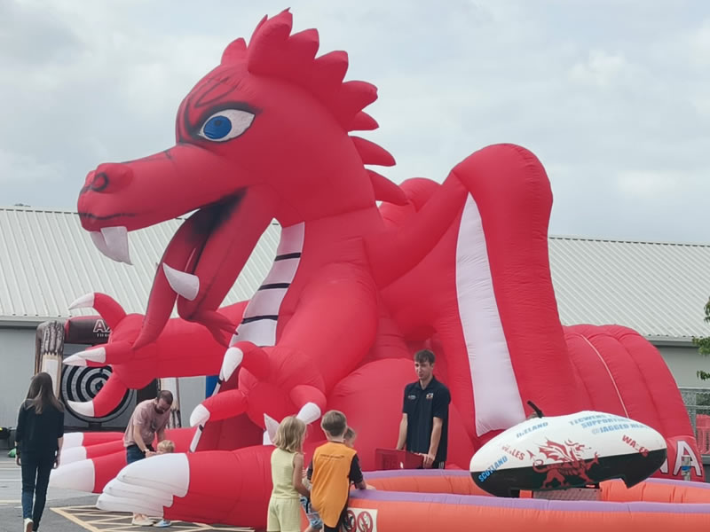 Large Inflatable Winged Dragon Hire Wales