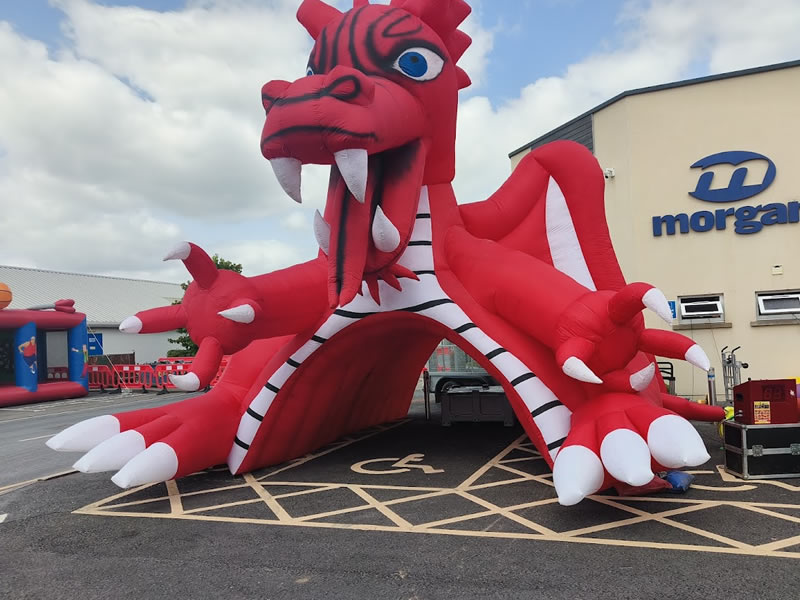 Inflatable Dragon Tunnel Entrance