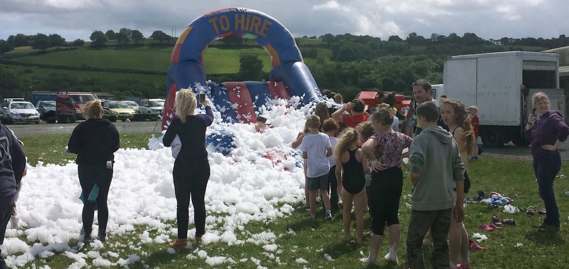 Foam Party Hire Event in Wales
