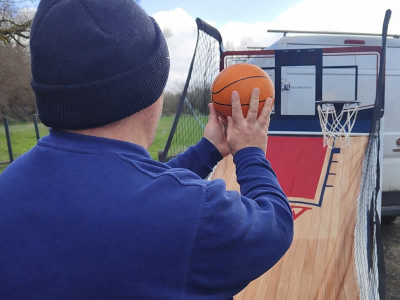 Digital scoreboard basketball game hire